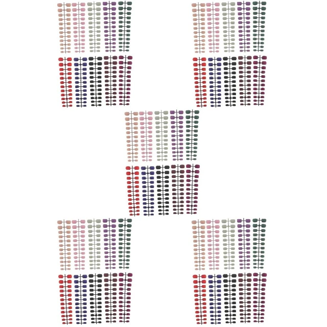 1200 piezas Esmalte de uñas con palo para niñas Uñas falsas Claves falsas Kits de manicura Gel