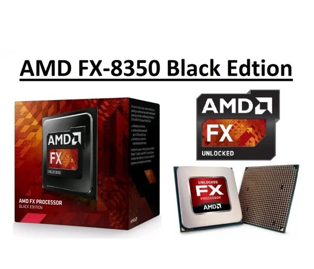AMD FX-8350 BLACK Edition Octa Core CPU 4.0-4.2 GHz Socket AM3+ HSF #10 ...