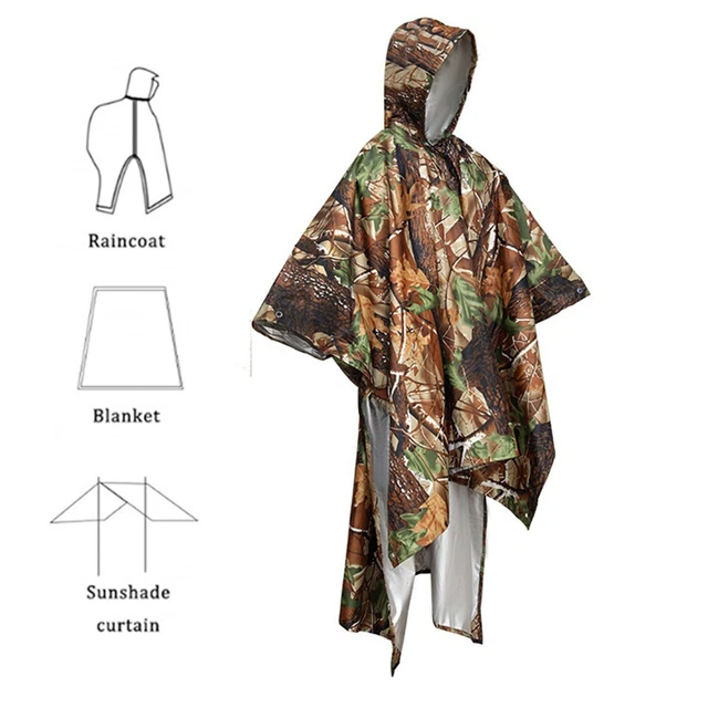 High Performance Camping Raincoat with Waterproof Material and Sun Shelter