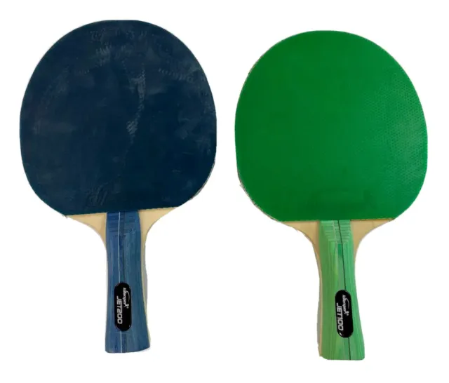 KillerSpin JET 100 & 200 Ping Pong PADDLES Table Tennis Green & Blue LOT (2)