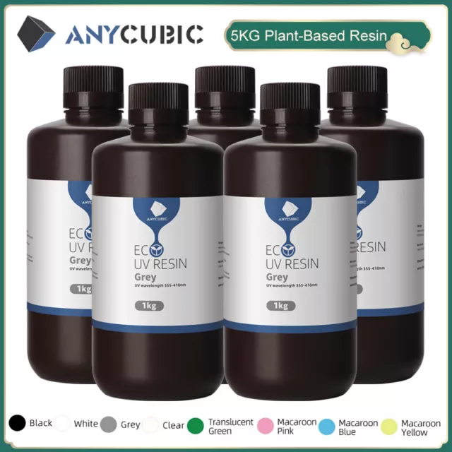 ANYCUBIC 5/10KG Eco Resin Plant-based UV Harz 3D Drucker Photopolymer 1000g