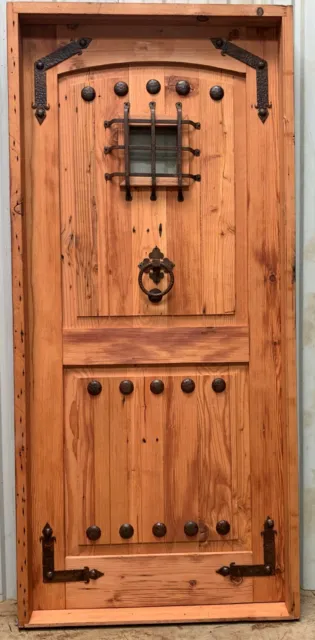 Rustic reclaimed lumber square top door solid wood castle winery in stock