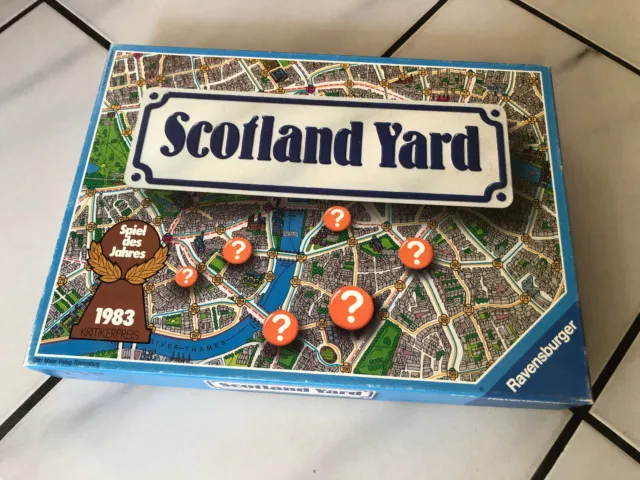 Scotland Yard Gesellschaftsspiel Brettspiel Ravensburger 1983 010349 Spiel des J