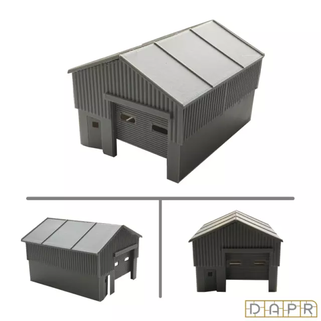 DAPR-N Gauge Model Railway Scenery Building Kit-Single Industrial Unit / Barn