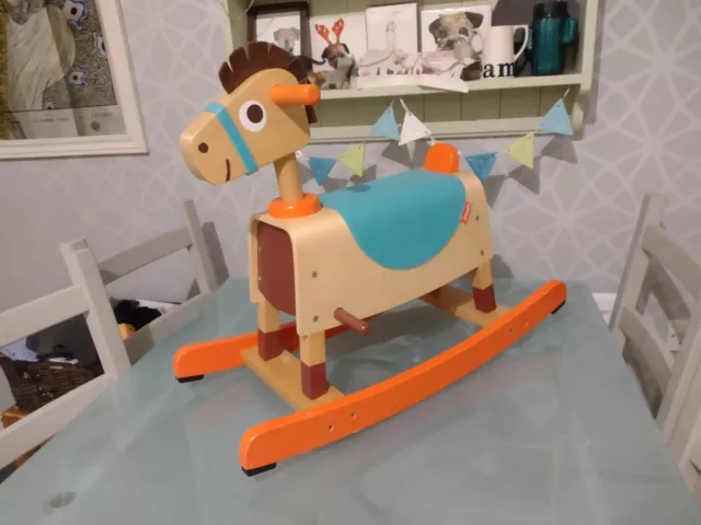 Janod Rock N Go Wooden and Felt Rocking Horse