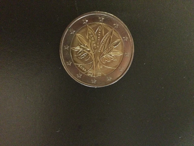 PIECE 2 EUROS 2022 France De Collection Liberté Égalité Fraternité