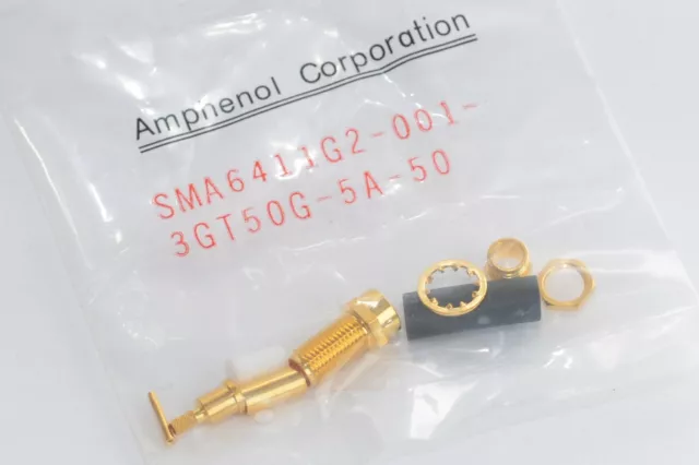 RF-Koaxial-Stecker Amphenol SMA6411G2-001-3GT50G-5A-50, SMA Coaxial Connector