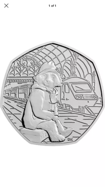 2018 Uk Paddington Bear At The Station Coin Bu 50P- Official Uk Issue