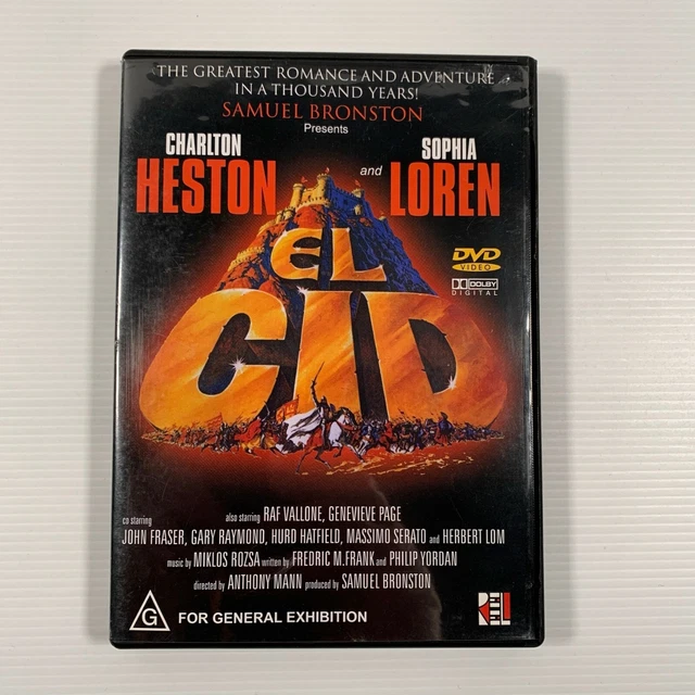 El Cid (DVD 2002) 1961 film Sophia Loren Charlton Heston Region 4