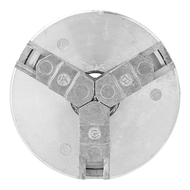 Three Jaw Chuck Clamping Diameter 1.8-56mm Manual Zinc Alloy Home For Mini Lathe