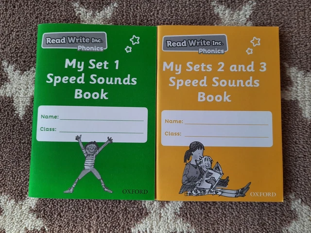 NEW READ WRITE Inc Phonics My Set 1 2 and 3 Speed Sounds Books - Oxford ...