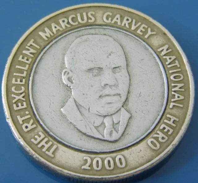 Jamaika 20 Dollars 2000 "Marcus Garvey", Umlaufmünze