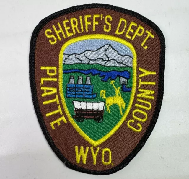Platte County Sheriff Wyoming WY Patch L4