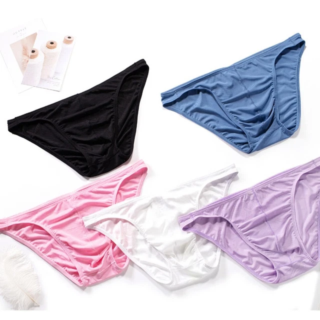 Slip Homme Faringoto En Soie De Glace - Sans Couture, Respirant - 85% Modal, 15% Élasthanne - Taille Basse