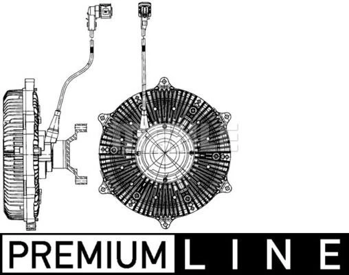 MAHLE Cfc219000p Frizione Ventola Del Radiatore per Volvo Fh16 16.2 03- >
