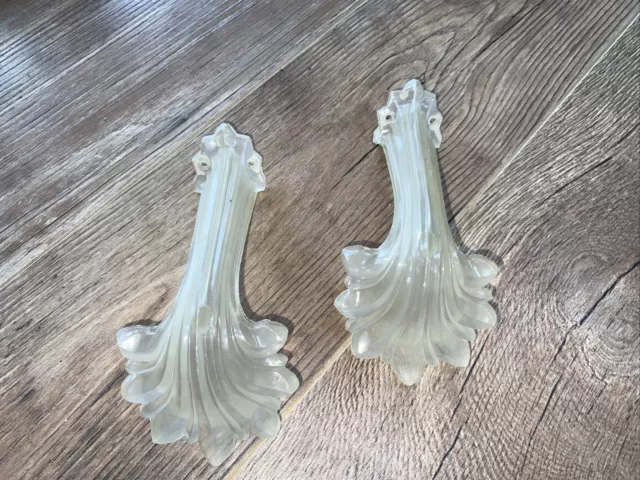 Antique Lucite Curtain Tiebacks Pair