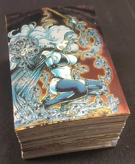 1994 Lady Death All Chromium Series 1 Krome Complete 100 Card Set Chaos Comics