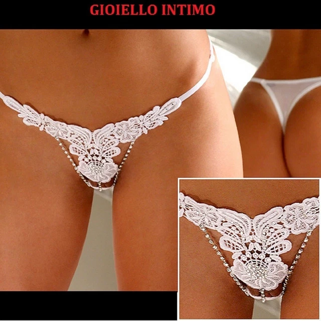 Sexy Mini micro slip perizoma c string tanga intimo donna lingerie gioiello