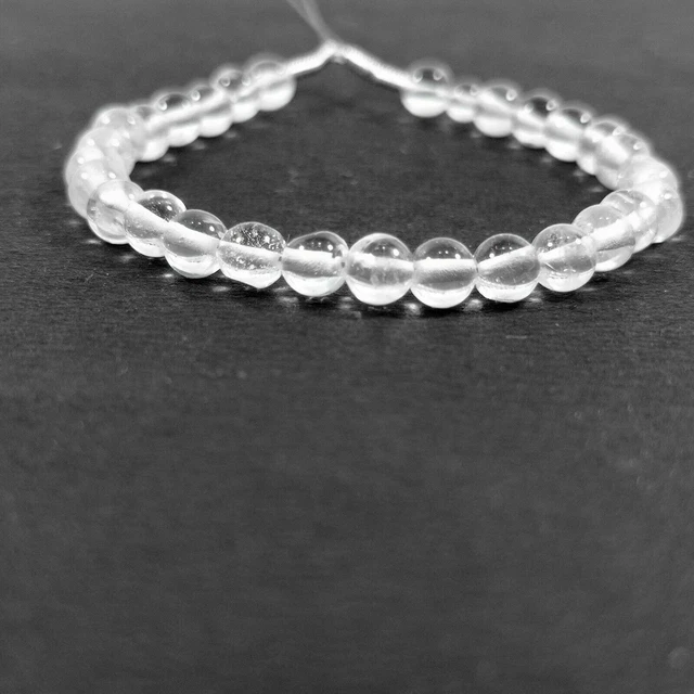 AAA 100% cristal clair naturel Quartz rond pierres précieuses en vrac 3-4MM...
