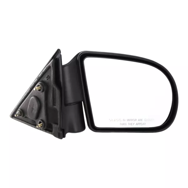 Black Textured Manual Side View Mirror Passenger Right RH for Blazer S10 Jimmy