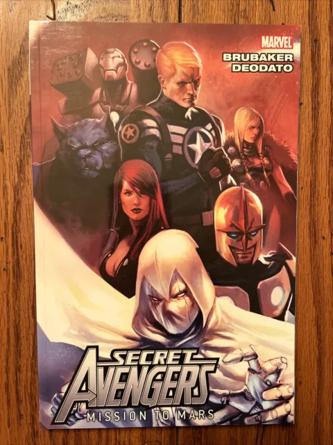 SECRET AVENGERS Vol. 1: Mission To Mars By Brubaker, '11, 1st Pr, TPB, New. DDPP