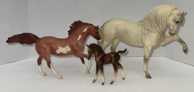 Lot of 3 Breyer Horses 1978 Legionario III Andalusian Stallion Paint & Foal