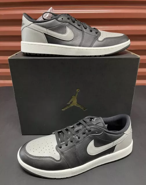 Nike Air Jordan 1 Low Golf Mens Sizes 13-15 ‘Shadow Black/Grey’ [DD9315-001]