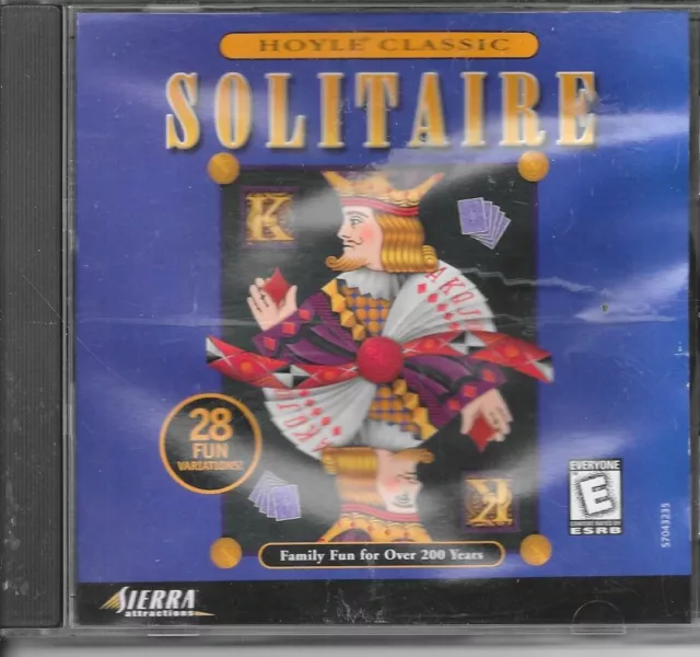 Hoyle Solitaire Classic Games-Complete (Pc-1998-Pc-Cd-Rom-Free Ship In Canada