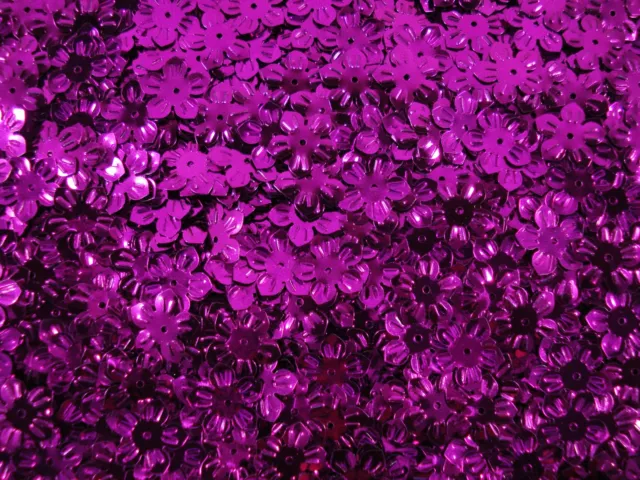 Sequins Flowers 13mm Metallic Pink 25g DIY Crafts Sewing Decorating FREE POSTAGE