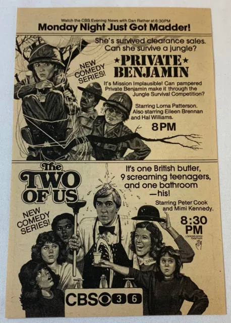 1981 CBS TV Ad ~ Privato Benjamin, Il Due Di US Peter Cucinare