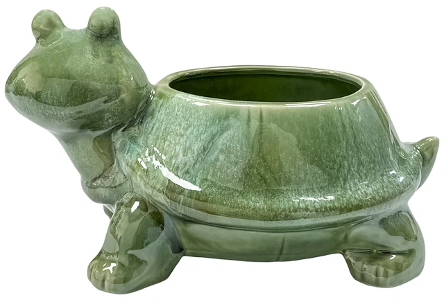 🐢 Vieux Moule En Céramique Macky’s Hobby – Jardinière Tortue Fleurie Modèle 137 – Super état