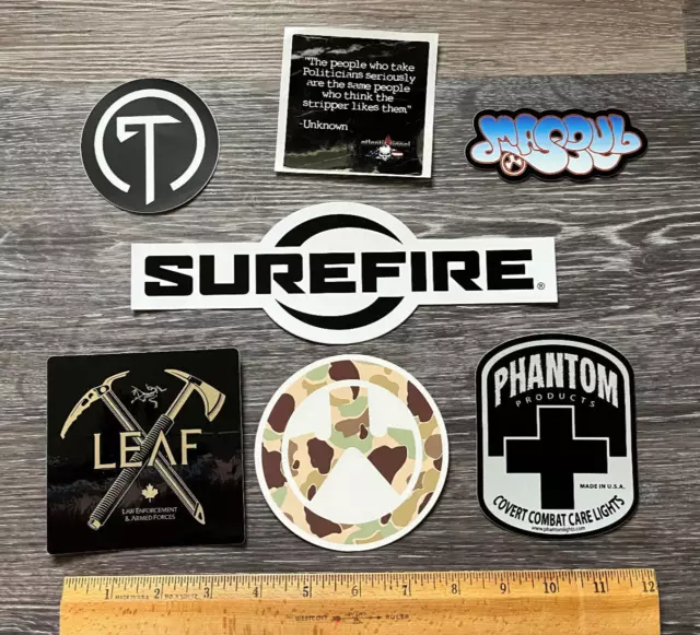 New Military Stickers: MAGPUL, ARC TERYX, SUREFIRE