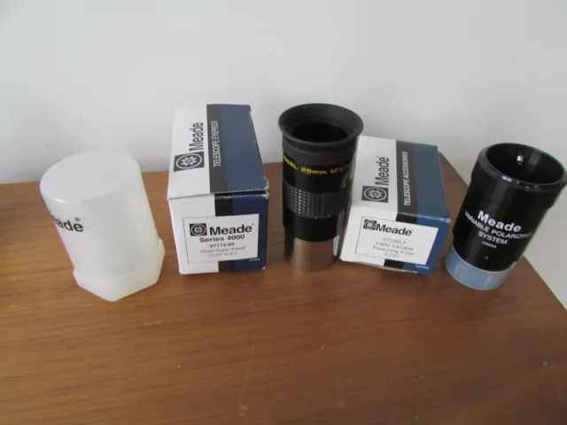 Meade  BOXED Series 4000 26mm & Polarizer Filter  suit MEADE  ETX( joblot 1)