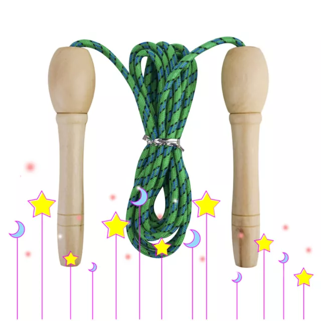 Kids Skipping Rope with Wooden Handle for School Home Outdoor