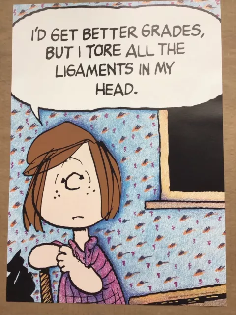 PEANUTS PEPPERMINT PATTY Funny School Studies Vintage Poster. Free ...