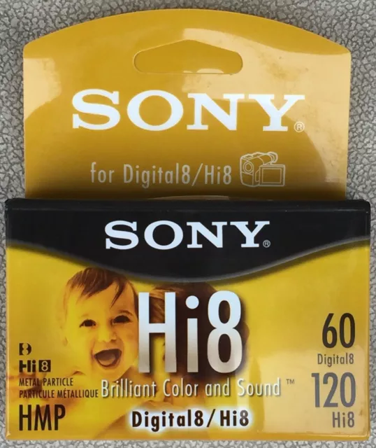 SONY Hi8 DIGITAL8 HMP VIDEO CASSETTE TAPE 60/120 MIN P6-120H camcorder tv vhs pc