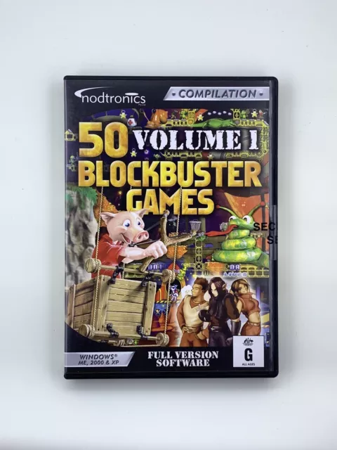 50 BLOCKBUSTER GAMES Volume 1 (PC, 2004) New & Sealed. $10.00 - PicClick AU