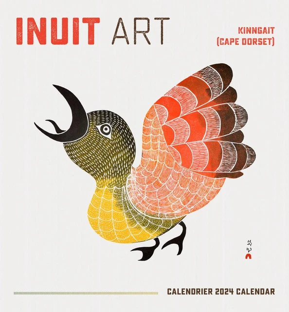 2024 INUIT ART Kinngait (Cape Dorset) Calendrier Mini Wall Calendar