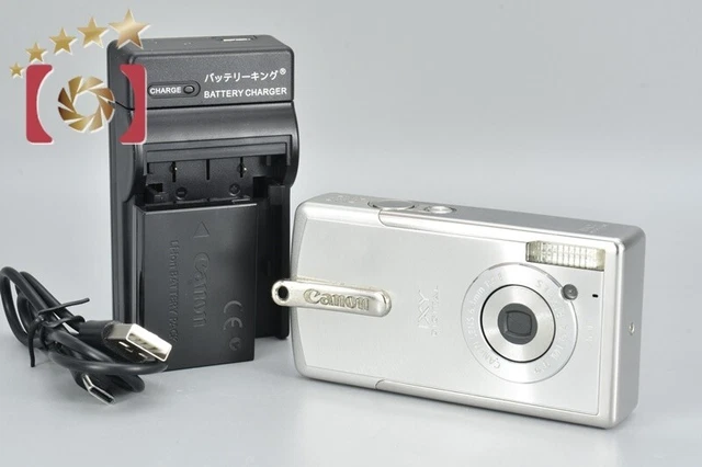 CANON IXY DIGITAL L3 Red 5MP Compact Camera 2.4x Zoom Box