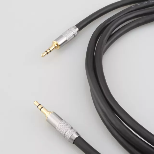 3.5mm Silver Plated Jack Male to Male OFC Audio Cable Auxiliary Stereo AUX Cable