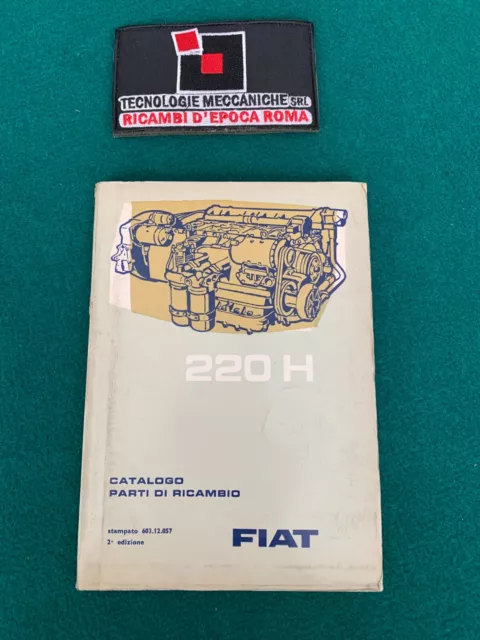 Manuale auto Fiat motore 220 H parti di ricambio