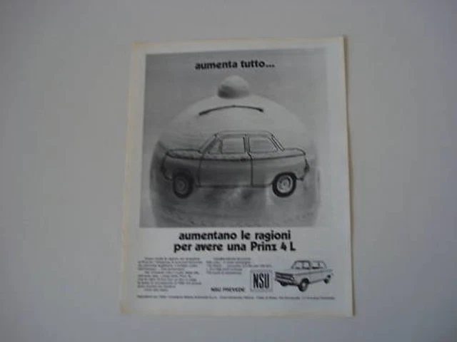 Publicité Rare NSU TT 1966 - Originale D'occasion, Collection