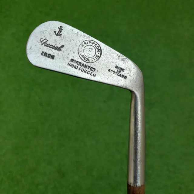 Robert Simpson Carnoustie Hickory Shafted Mid Iron