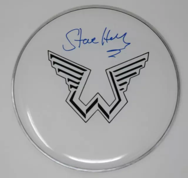 Steve Holley PAUL McCARTNEY & WINGS Signed Autograph 12" Drumhead Drum Head JSA