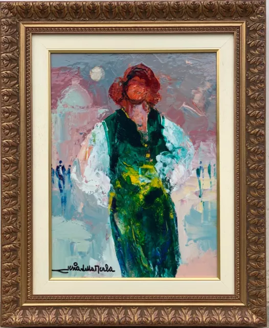 Quadro Gianni Sesia Della Merla figura "Napoletana" (Torino 1934)