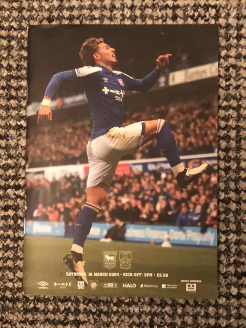 Ipswich Town v Sheffield Wednesday - 2023/24 -Championship - Match Day Programme