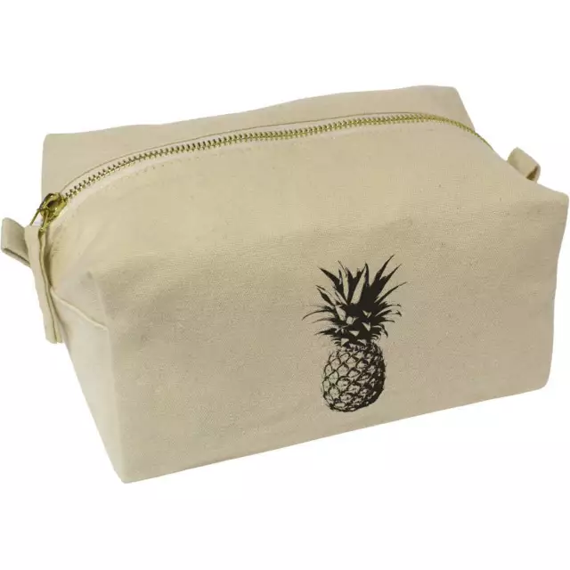 'Ananas' Canvas Waschtasche/Make-up-Etui (CS00032450)