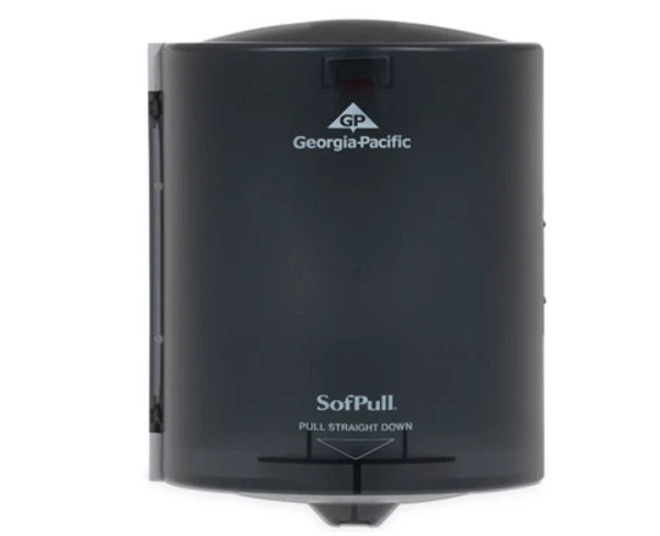 Sofpull Center Pull Hand Towel Dispenser, Smoke Gray [GPC58204]