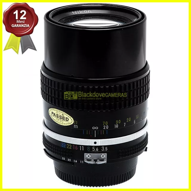 Nikon AI Nikkor 135mm f3,5 Tele obiettivo per fotocamere reflex. Usato.