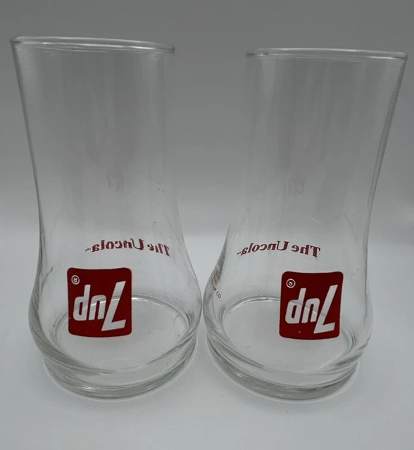 7up The un cola ヴィンテージ　バケツ　レア VINTAGE 1970'S 7UP The Uncola Upside Down Glass Advertising Glass